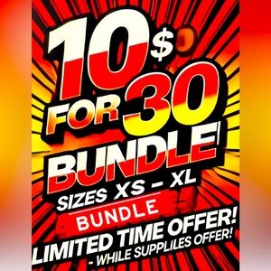 10 clothing pieces for only $30!!🔥